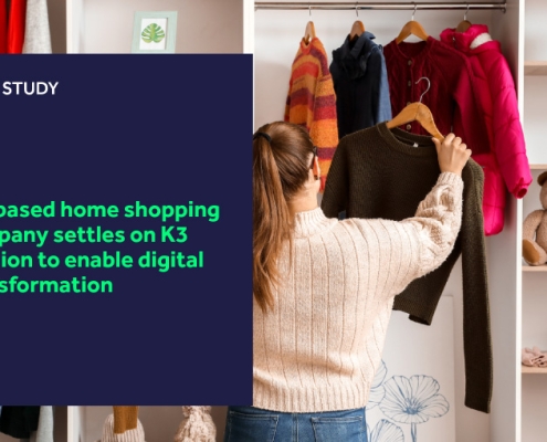 UK-based home shopping company settles on K3 Fashion to enable digital transformation blog header