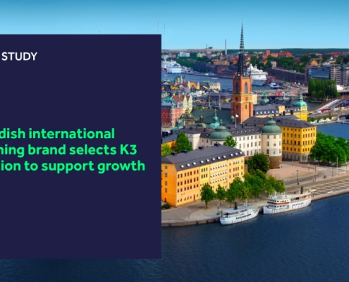 Swedish international clothing brand selects K3 Fashion to support growth blog header