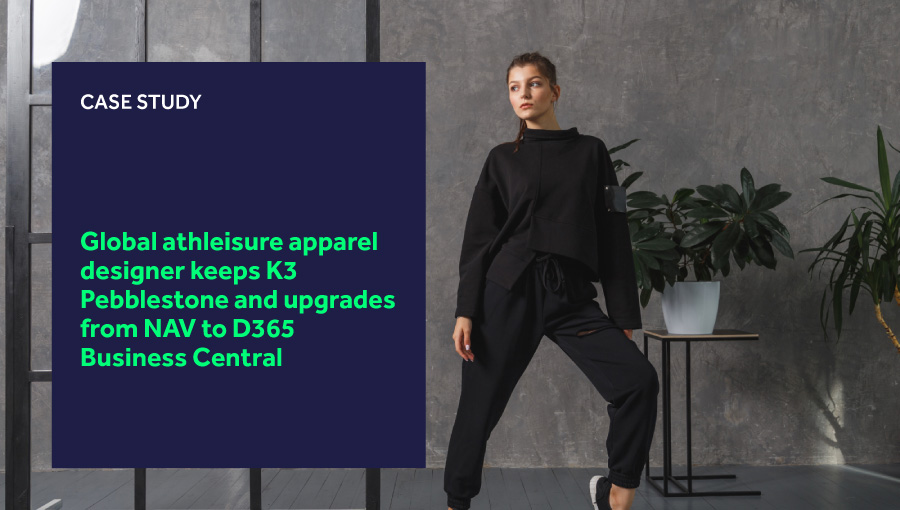 Global athleisure apparel designer keeps K3 Pebblestone and upgrades from NAV to D365 Business Central blog header