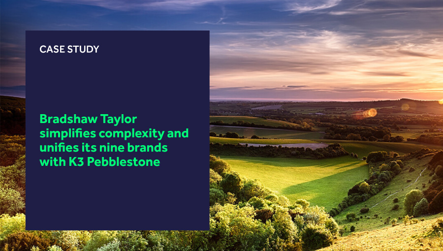 Bradshaw Taylor simplifies complexity and unifies its nine brands with K3 Pebblestone blog header