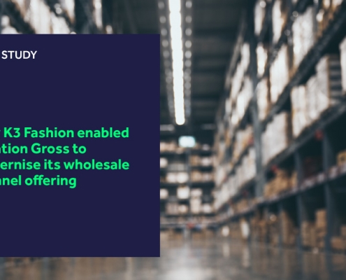 How K3 Fashion enabled Création Gross to modernise its wholesale channel offering blog header